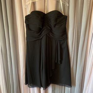 David's Bridal Short Sweetheart Dress Size Black